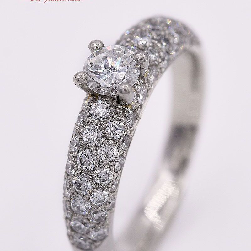 Antragsring Platin 950 mit Brillanten